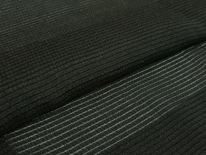平和屋着物▽男性　羽織　スリーシーズン　春夏秋　塵除け　暗黒色　正絹　逸品　AABH9818jh