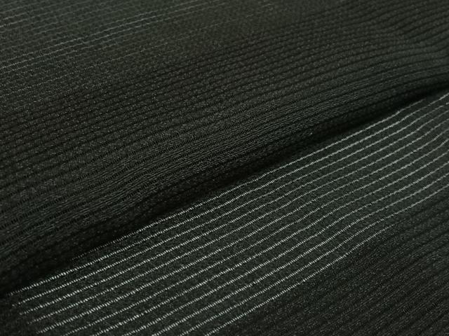 平和屋着物▽男性　羽織　スリーシーズン　春夏秋　塵除け　暗黒色　正絹　逸品　AABH9818jh
