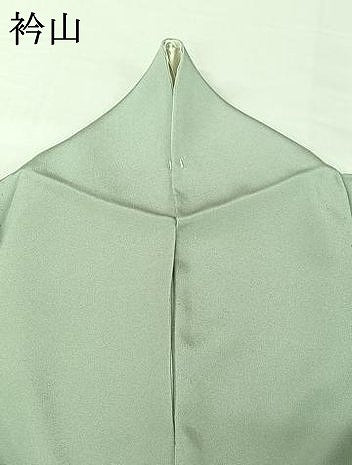 平和屋着物▽上質な色無地　単衣　白緑色　正絹　逸品　AABH9830jh