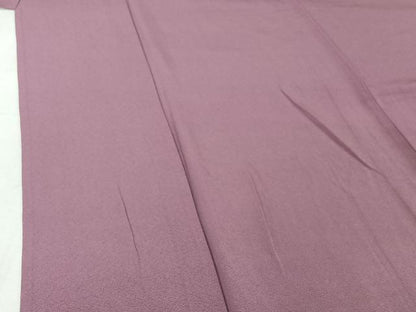 平和屋着物▽上質な色無地　単衣　浅紫色　正絹　逸品　AABH9833jh