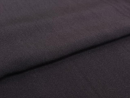 平和屋着物▽上質な色無地　単衣　深紫色　正絹　逸品　AABH9835jh