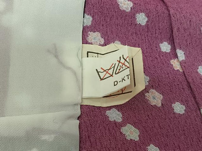 平和屋着物▽小紋　単衣　舞花文　AABH9843jh
