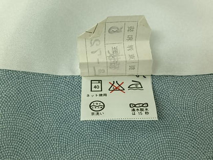 平和屋着物▽江戸小紋　単衣　鮫小紋柄　洗える着物　AABH9846jh