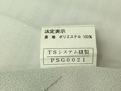 平和屋着物▽小紋　単衣　草花文　洗える着物　AABH9856jh