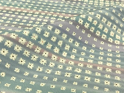 平和屋着物▽小紋　単衣　斜縞　暈し染め　洗える着物　AABH9857jh