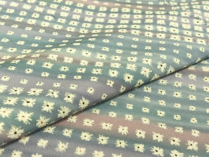 平和屋着物▽小紋　単衣　斜縞　暈し染め　洗える着物　AABH9857jh