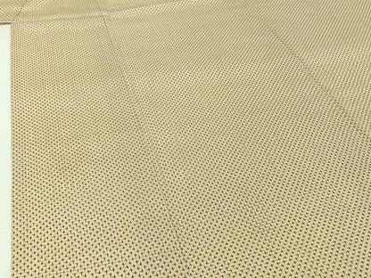 平和屋着物▽本塩沢　単衣　十字絣　正絹　逸品　AABH9881jh