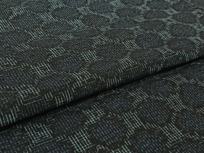 平和屋着物▽上質な紬　単衣　丸文　正絹　逸品　AABH9883jh