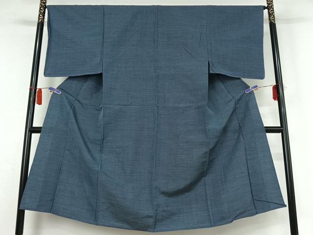 平和屋着物▽男性　紬　単衣　亀甲柄　正絹　逸品　AABH9892jh