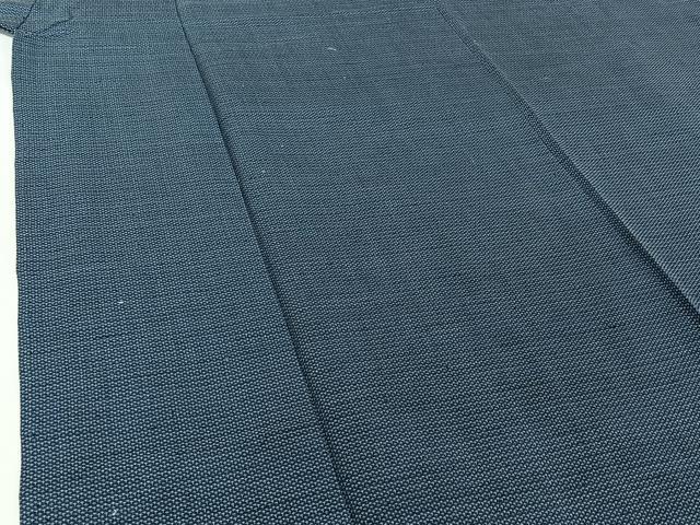 平和屋着物▽男性　紬　単衣　亀甲柄　正絹　逸品　AABH9892jh