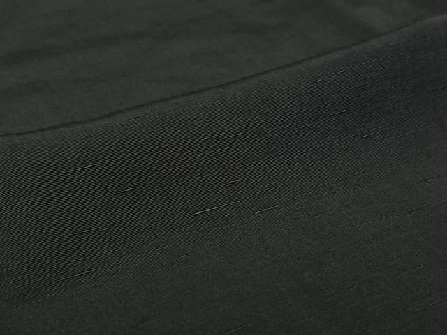 平和屋着物▽男性　紬　単衣　青褐色　正絹　逸品　AABH9897jh