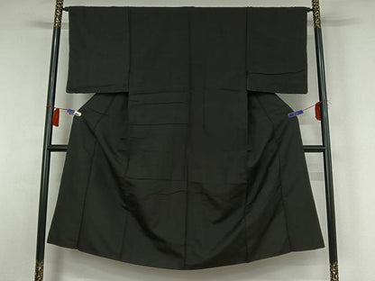 平和屋着物▽男性　紬　単衣　縞　正絹　逸品　AABH9898jh