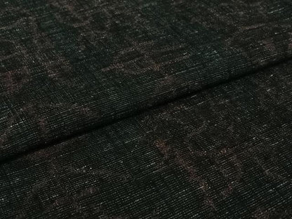 平和屋着物▽結城ちぢみ　単衣　文字文　正絹　逸品　AABH9899jh