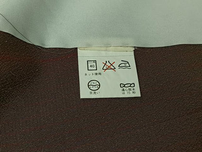 平和屋着物▽小紋　単衣　舞蝶文　洗える着物　AABH9920jh