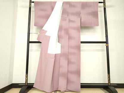 平和屋着物●上質な小紋　霞文　暈し染め　正絹　逸品　AABH9923ck
