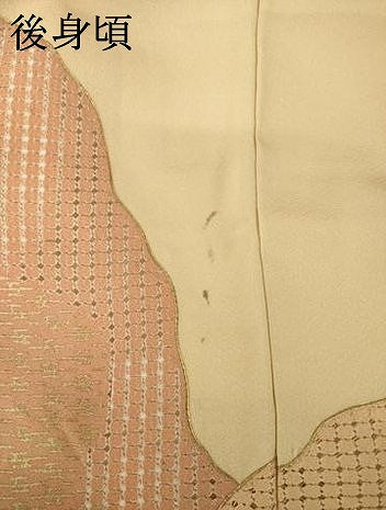 平和屋着物●訪問着　駒刺繍　中国三大刺繍　霞草花文　金彩　正絹　逸品　AABH9928ck