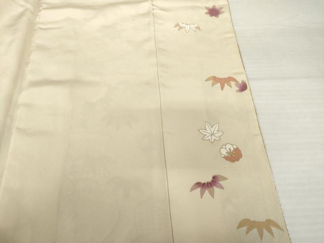 平和屋着物●訪問着　駒刺繍　中国三大刺繍　霞草花文　金彩　正絹　逸品　AABH9928ck