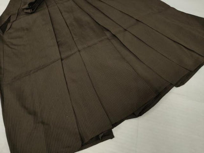 平和屋着物●男性　馬乗り袴　縞　正絹　逸品　AABH9932ck