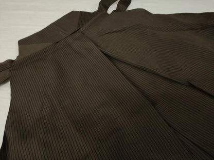 平和屋着物●男性　馬乗り袴　縞　正絹　逸品　AABH9932ck