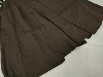 平和屋着物●男性　馬乗り袴　縞　正絹　逸品　AABH9932ck