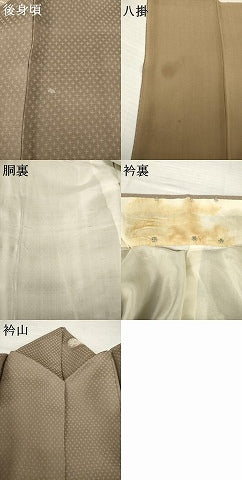 平和屋着物●お召　花丸文　正絹　逸品　AABH9934ck
