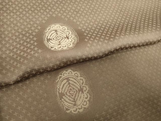 平和屋着物●お召　花丸文　正絹　逸品　AABH9934ck