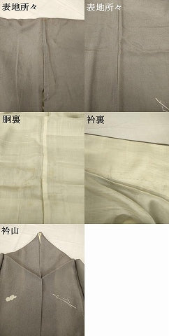 平和屋着物●アンティーク　大正ロマン　吹き寄せ文　正絹　逸品　AABH9937ck