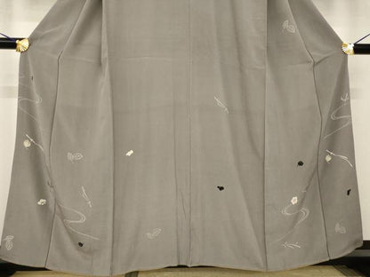 平和屋着物●アンティーク　大正ロマン　吹き寄せ文　正絹　逸品　AABH9937ck