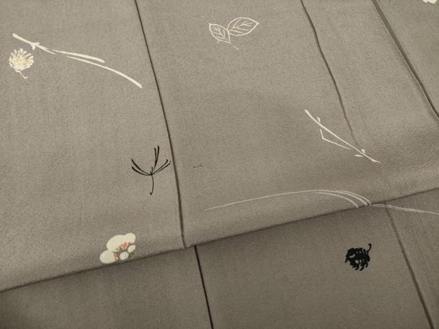平和屋着物●アンティーク　大正ロマン　吹き寄せ文　正絹　逸品　AABH9937ck