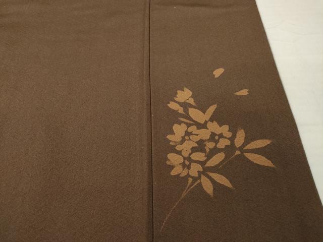 平和屋着物●京都印象派 友禅作家　橋本恵　色留訪問着　作家物　枝花文　暈し染め　正絹　逸品　AABH9939ck