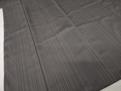 平和屋着物●お召　縞　さが美扱い　正絹　逸品　AABH9940ck