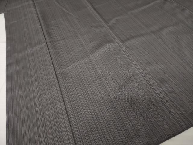 平和屋着物●お召　縞　さが美扱い　正絹　逸品　AABH9940ck