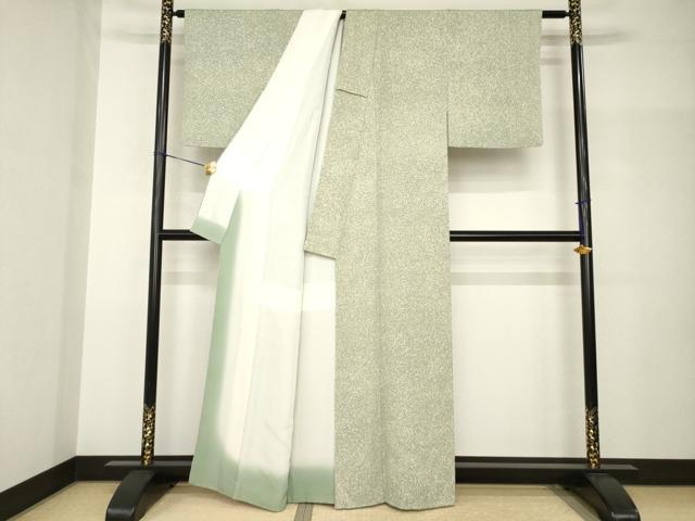 平和屋着物●京友禅の第一人者　松井青々　小紋　霞文　たたき染め　正絹　逸品　AABH9960ck