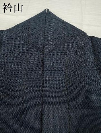 平和屋着物●本塩沢　110亀甲　幾何学文様　正絹　逸品　AABH9961ck