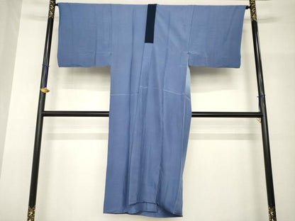 平和屋着物●男性　長襦袢　袷　手描き　風景文　金彩　正絹　逸品　AABH9966ck