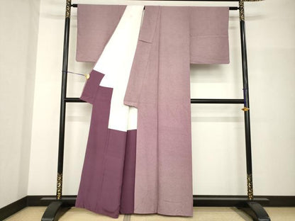 平和屋着物●江戸小紋　鮫小紋柄　正絹　逸品　AABH9968ck