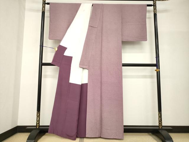 平和屋着物●江戸小紋　鮫小紋柄　正絹　逸品　AABH9968ck