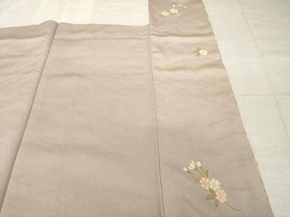 平和屋着物●訪問着　総刺繍　中国三大刺繍　汕頭刺繍　スワトウ刺繍　蔓帯花文　金糸　正絹　逸品　AABH9974ck