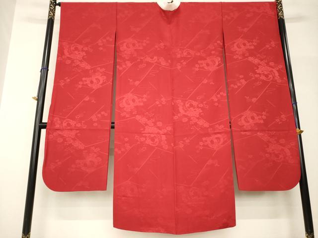 平和屋着物●振袖用長襦袢　袷　花鼓文　正絹　逸品　AABH9977ck