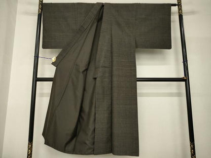 平和屋着物●男性　本場結城紬　重要無形文化財　アンサンブル　80亀甲　総詰め　上代150万　井上商事　正絹　逸品　AABH9985ck