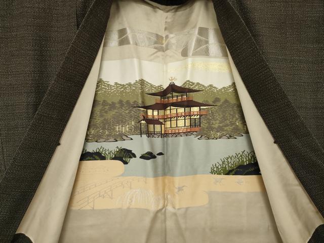 平和屋着物●男性　本場結城紬　重要無形文化財　アンサンブル　80亀甲　総詰め　上代150万　井上商事　正絹　逸品　AABH9985ck
