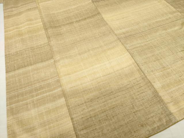 平和屋着物●上質な紬　横段文　正絹　逸品　AABH9999ck