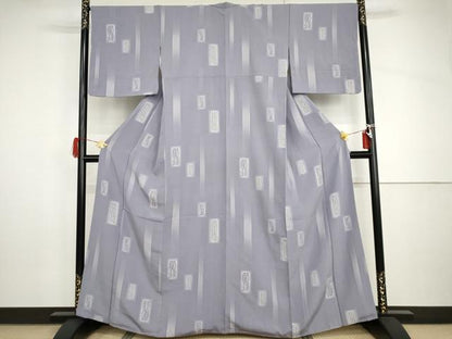平和屋着物●上質な小紋　色紙文　暈し染め　正絹　逸品　AABI0003cs