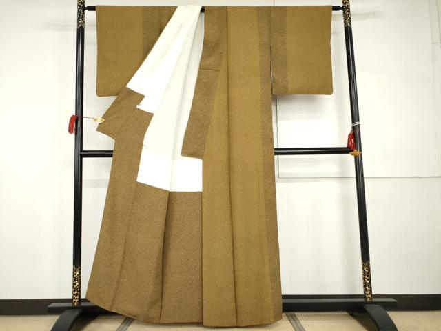 平和屋着物●上質な小紋　霞間道　正絹　逸品　AABI0016cs