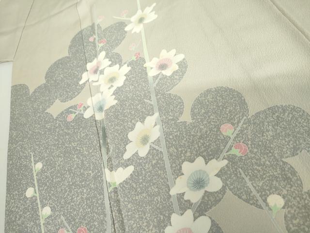 平和屋着物●訪問着　友禅　作家物　番峰　枝花文　正絹　逸品　AABI0023cs