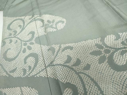 平和屋着物●豪華色留袖　鹿の子花唐草文　正絹　逸品　AABI0031cs