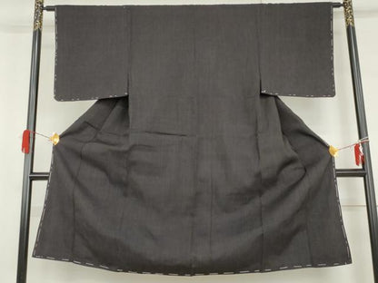 平和屋着物●男性　紬　縞　正絹　逸品　未使用　AABI0032cs