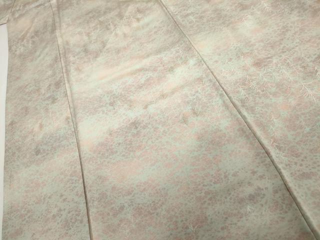 平和屋着物●上質な小紋　樹林地紋　暈し染め　正絹　逸品　AABI0034cs