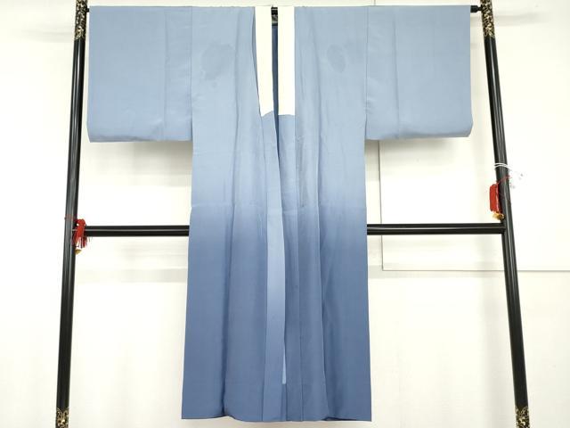 平和屋着物●男性　長襦袢　袷　手描き　立波に龍　暈し染め　金彩　正絹　逸品　AABI0036cs
