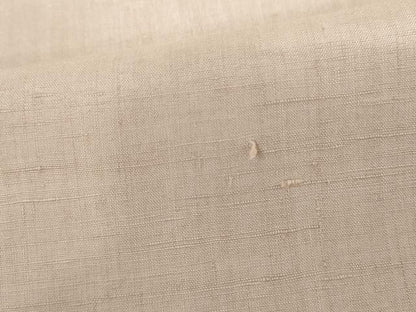 平和屋着物●結城紬　色無地　薄柿色　正絹　逸品　AABI0037cs
